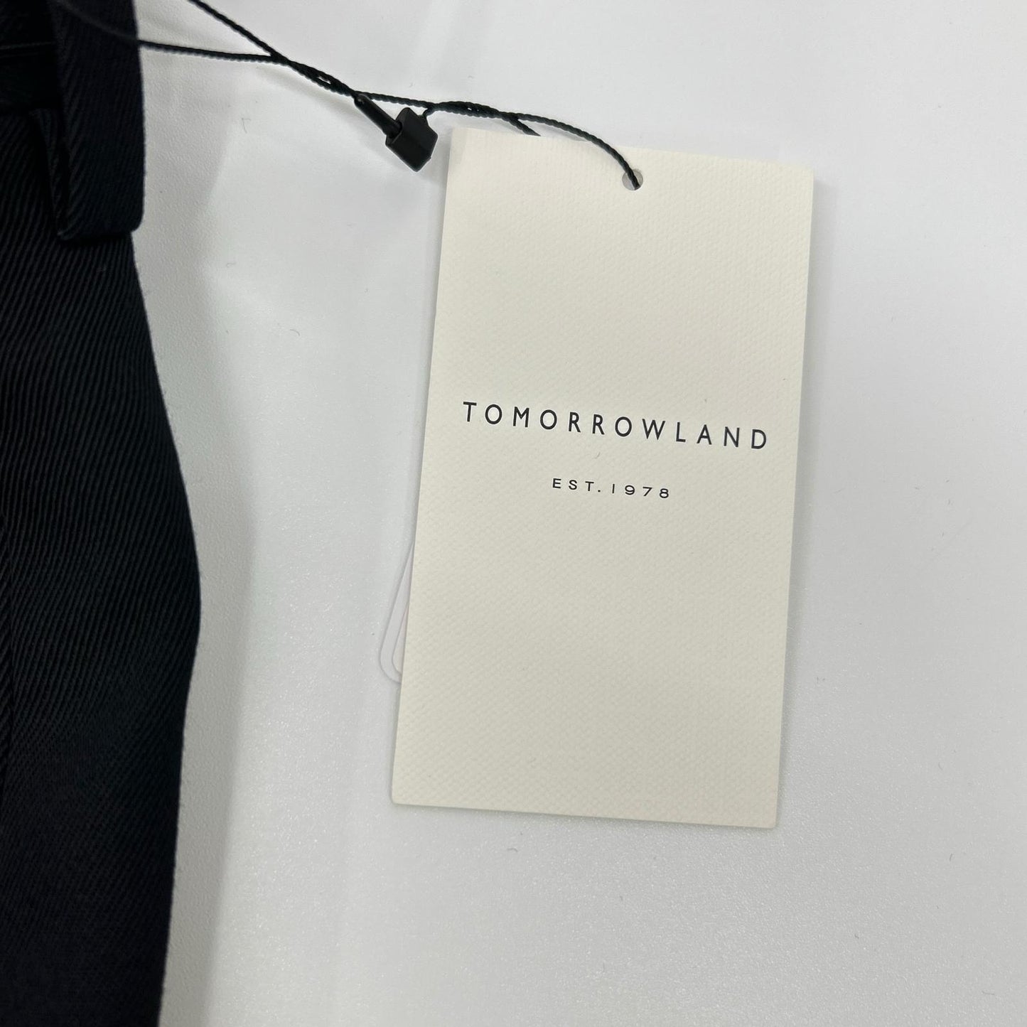 TOMORROWLAND トゥモローランド 6304240441 ブラック サイドアジャスタースラックスパンツ ボトムス
