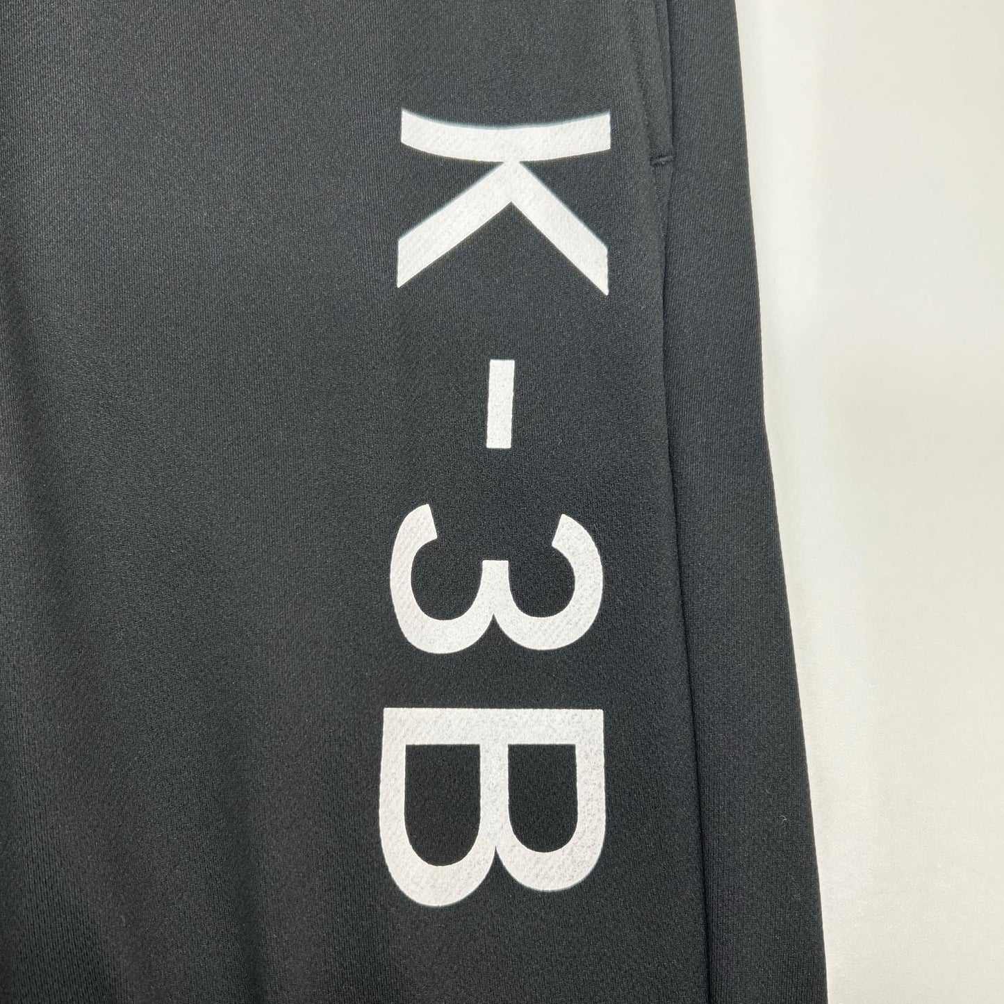K-3B ケースリービー 115_G ブラック リサイクル糸メッシュ グラフィックジョガーパンツ ボトムス