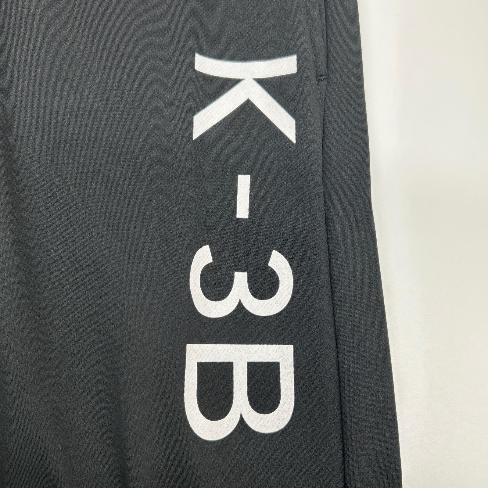 K-3B ケースリービー 115_G ブラック リサイクル糸メッシュ グラフィックジョガーパンツ ボトムス