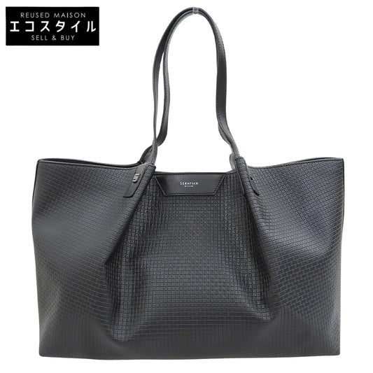 SERAPIAN セラピアン 美品 STEPAN製 SECRET トートバッグ レディース ブラック SRSTSMLL684542ACG2 トートバッグ