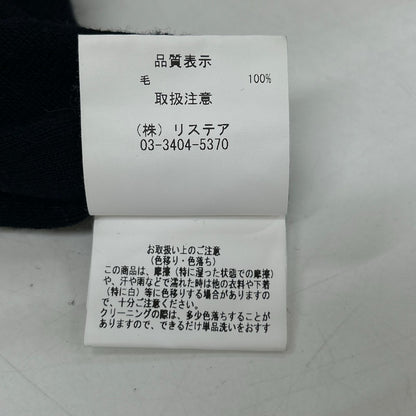 24AW 26A81010 黑色 羊毛透视感麻花衬衫针织衫 上衣 36 女士