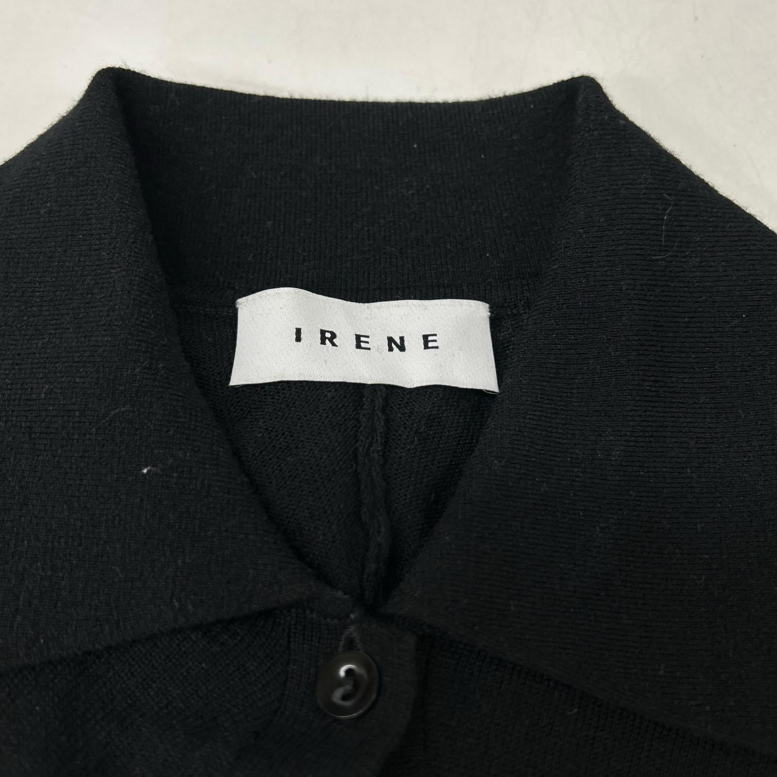IRENE アイレネ 24AW 26A81010 ブラック ウールシアーツイストシャツニット トップス