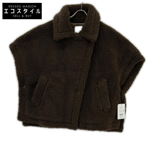 NUS 552-34517 Brown Teddy-Like Poncho Jacket