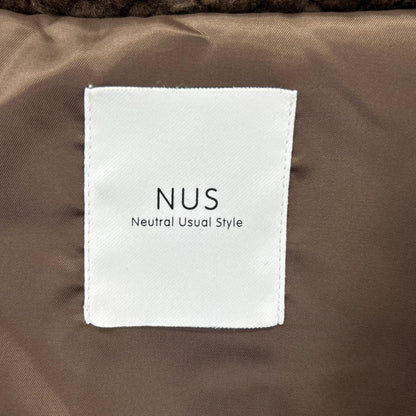 NUS ヌース 552ー34517 ブラウン テディライク ポンチョジャケット ジャケット