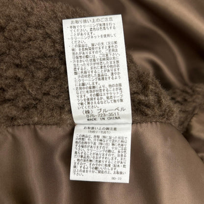 NUS ヌース 552ー34517 ブラウン テディライク ポンチョジャケット ジャケット