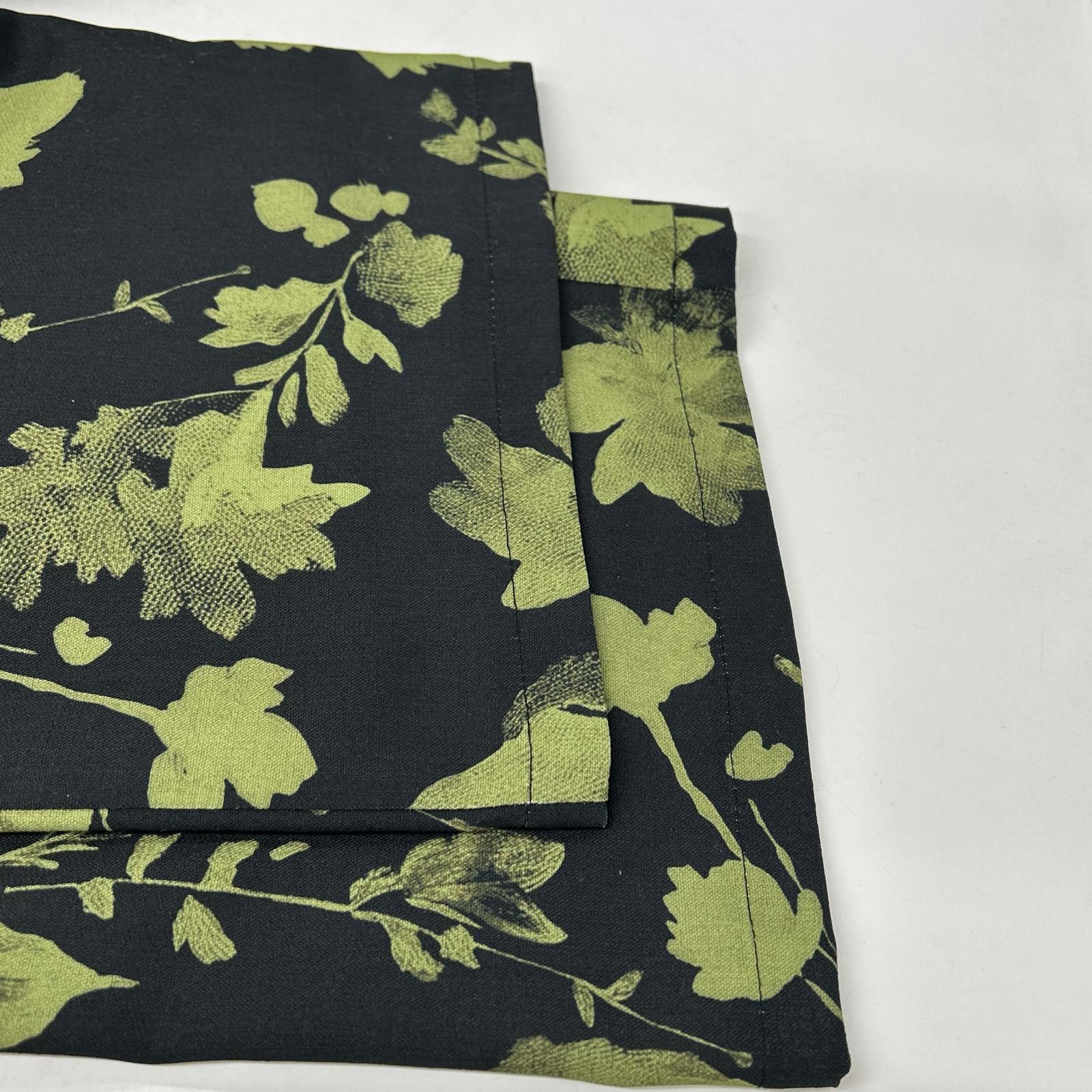 AMERI アメリ ブラック GRAINY FLOWER STRAIGHT PANTS ボトムス