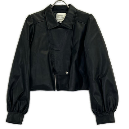 AMERI AMERI 黑色 LADY GATHER RIDERS JACKET 夹克