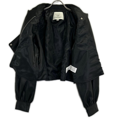 AMERI アメリ ブラック LADY GATHER RIDERS JACKET ジャケット