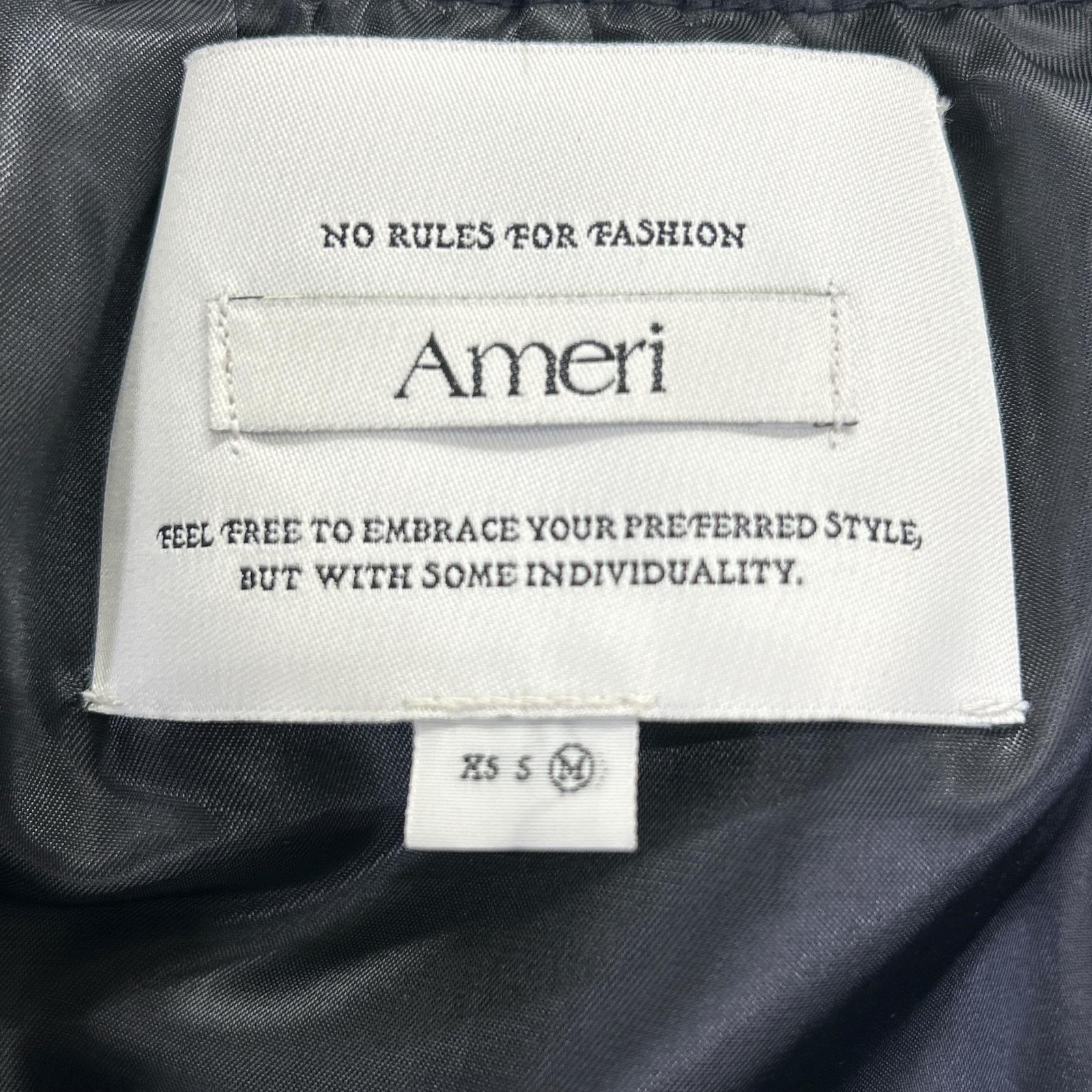 AMERI AMERI 黑色 LADY GATHER RIDERS JACKET 夹克