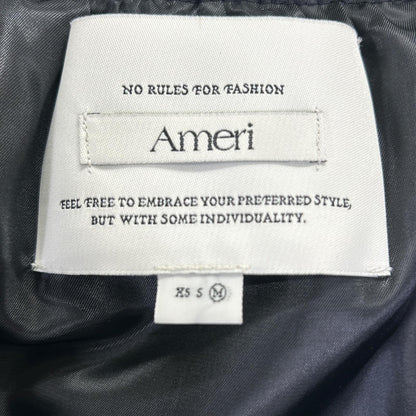 AMERI AMERI 黑色 LADY GATHER RIDERS JACKET 夹克