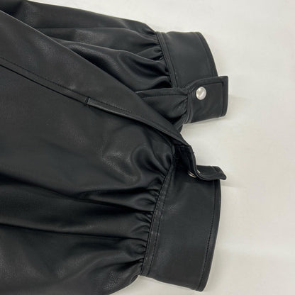 AMERI AMERI 黑色 LADY GATHER RIDERS JACKET 夹克