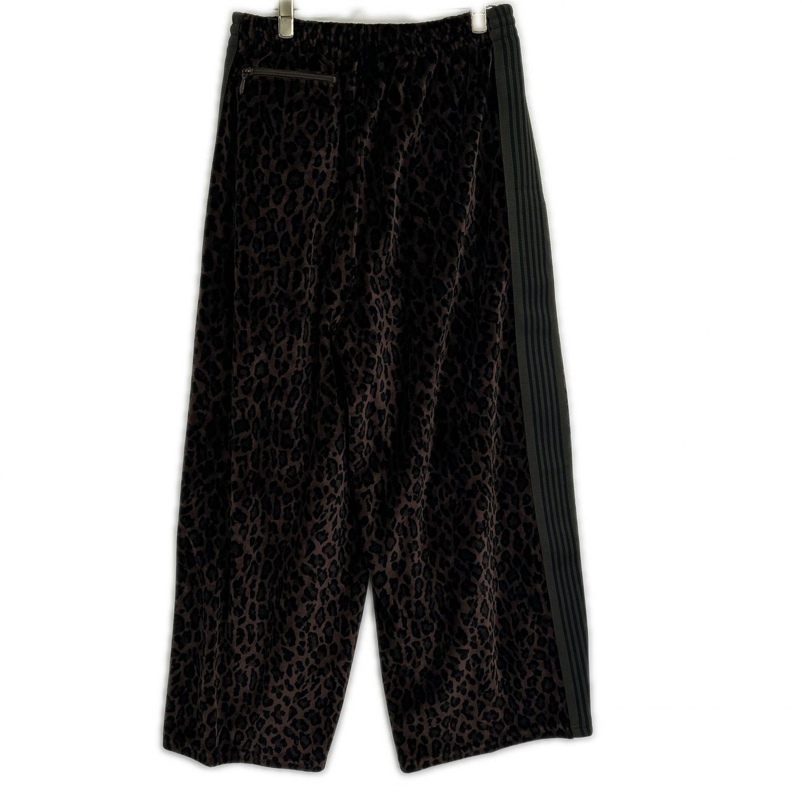 needles 尼达斯 RW1506 棕色 丝绒 豹纹 Track H.D.Pants 褶皱运动裤 胶囊系列 下装