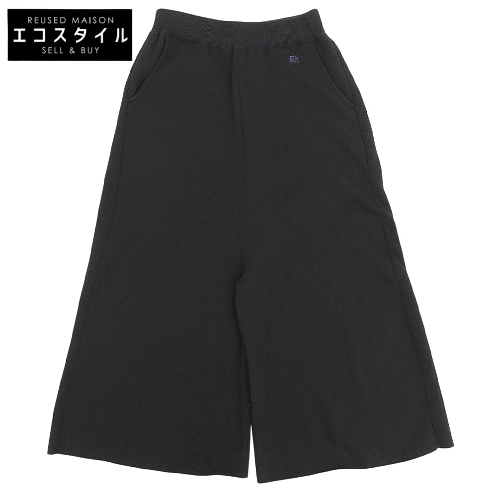 k3&co. ケイスリーアンドコー 【RUSSELL】 カットオフ ゴムウエスト フレア スウェットパンツ ボトムス レディース ブラック XS ボトムス