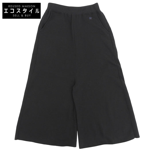 k3&co. ケイスリーアンドコー 【RUSSELL】 カットオフ ゴムウエスト フレア スウェットパンツ ボトムス レディース ブラック XS ボトムス