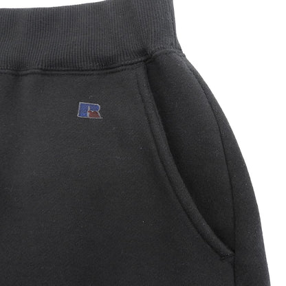 k3&co. ケイスリーアンドコー 【RUSSELL】 カットオフ ゴムウエスト フレア スウェットパンツ ボトムス レディース ブラック XS ボトムス