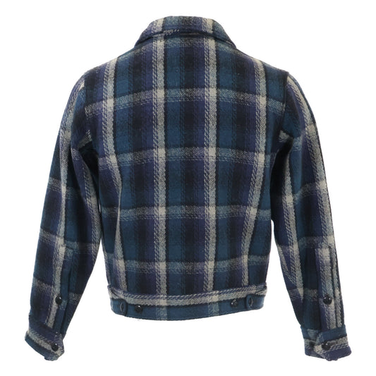 RRL Double RL [Excellent Condition/Domestic Authentic] 782509029001 Pawnee Jacket Check TALON Zip Sports Jacket