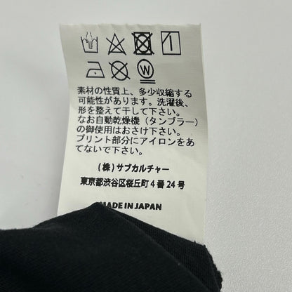 SC Subculture SC次文化 23AW SCLT-A2301 黑色 棉质 羽毛徽章长袖T恤 上衣