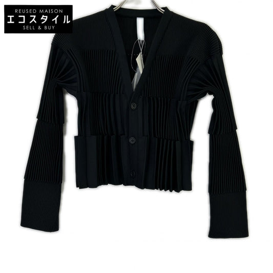 CFCL シーエフシーエル 25AW CF010KE208JP00 ブラック ポリエステル アコーディオンプリーツ ACCORDION CROPPED CARDIGAN トップス