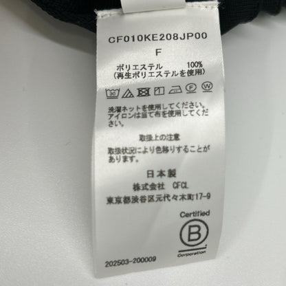 CFCL CFCL 25AW CF010KE208JP00 黑色 涤纶 风琴褶 ACCORDION CROPPED CARDIGAN 上衣