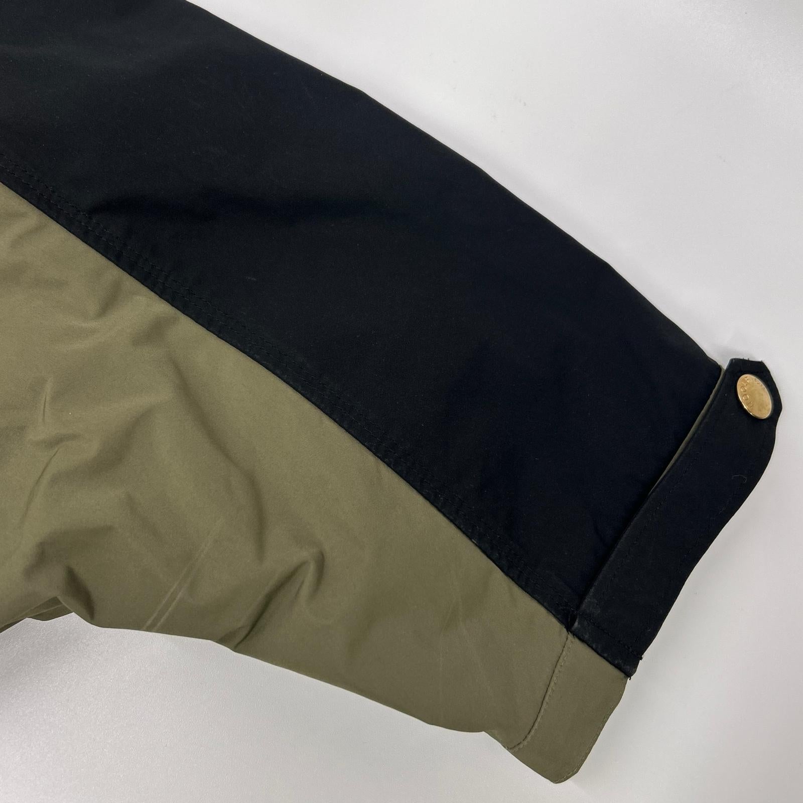 WOOLRICH ウールリッチ WWOU0336 カーキ×ブラック ポリエステル ドルマンスリーブ BEAVER ANORAK/ケープ型アノラック ジャケット