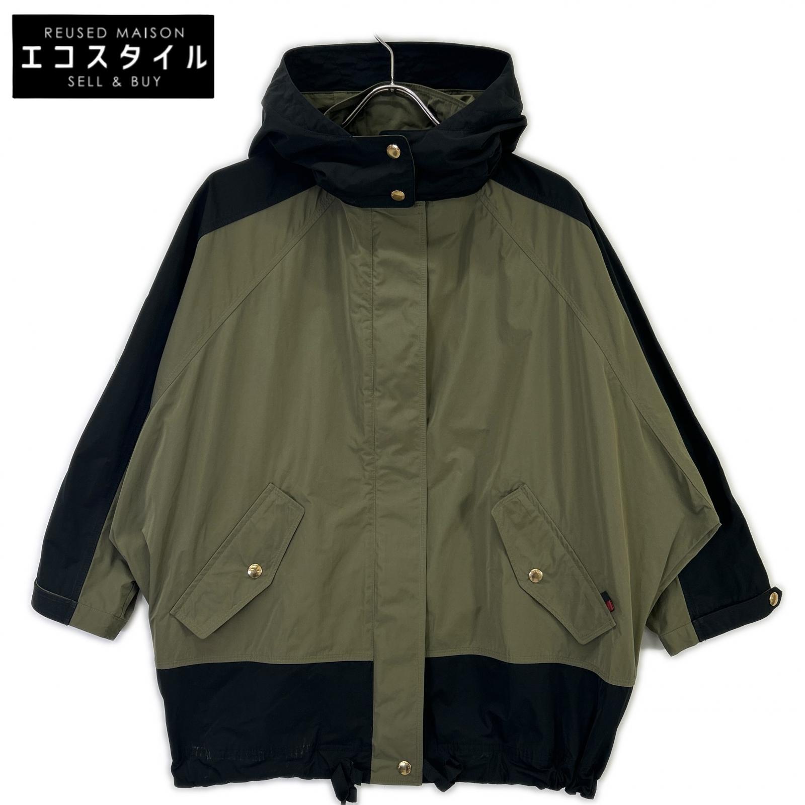 WOOLRICH 羊毛富豪 WWOU0336 卡其色×黑色 涤纶 插肩袖 海狸套头夹克/斗篷式套头夹克