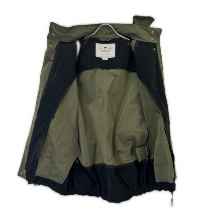 WOOLRICH ウールリッチ WWOU0336 カーキ×ブラック ポリエステル ドルマンスリーブ BEAVER ANORAK/ケープ型アノラック ジャケット