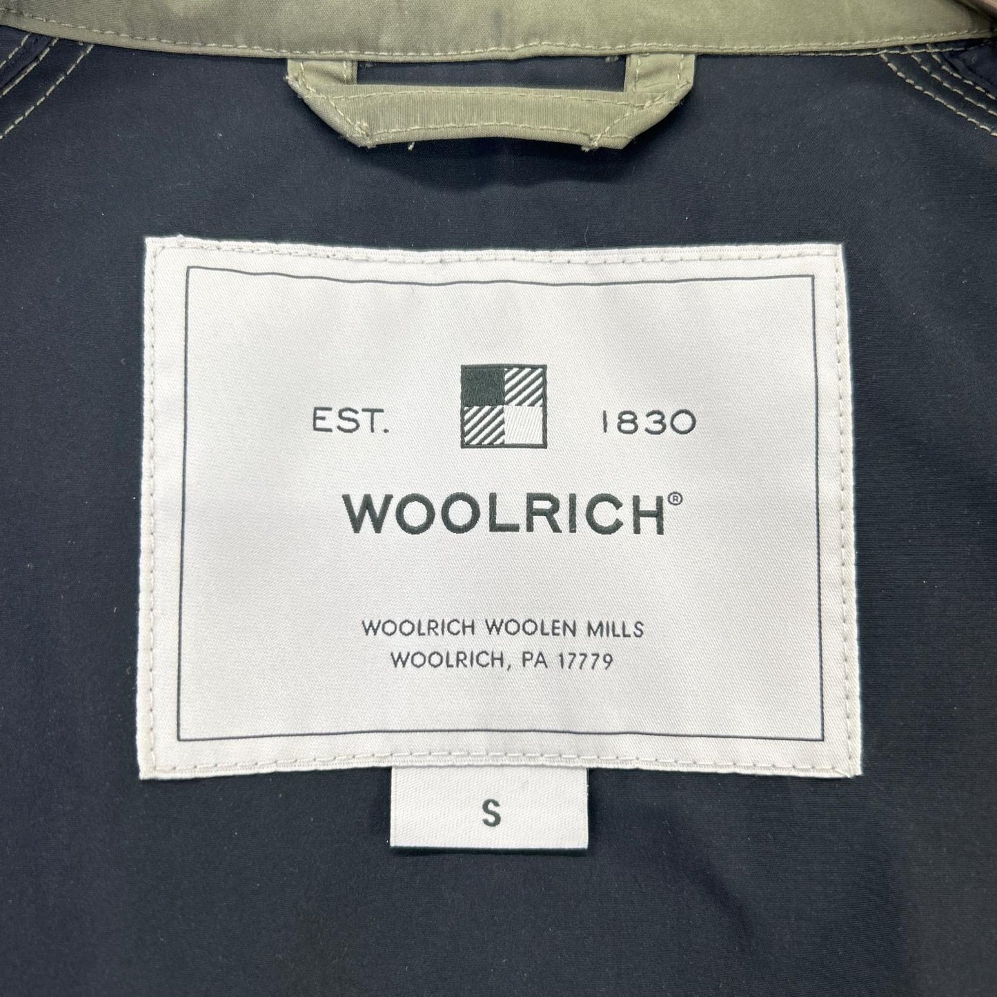 WOOLRICH 羊毛富豪 WWOU0336 卡其色×黑色 涤纶 插肩袖 海狸套头夹克/斗篷式套头夹克