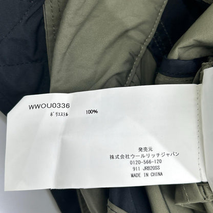 WOOLRICH ウールリッチ WWOU0336 カーキ×ブラック ポリエステル ドルマンスリーブ BEAVER ANORAK/ケープ型アノラック ジャケット