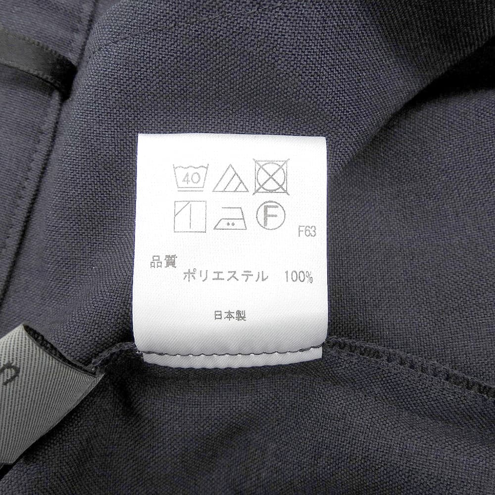 uncrave アンクレイヴ 美品 ポリエステル サイドジップ センタープレステーパードスラックス ボトムス レディース ネイビー 0 ボトムス