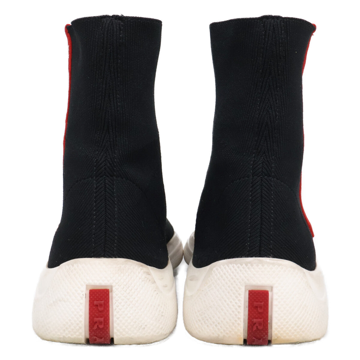 PRADA SPORT プラダスポーツ ニットアッパー ハイカット ソックス シューズ