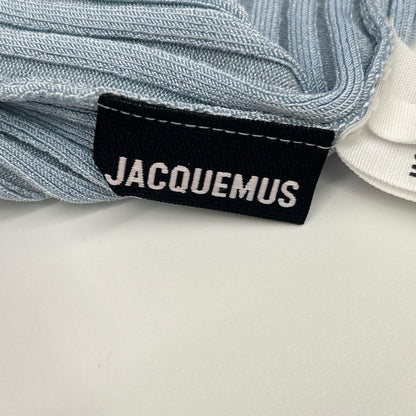 JACQUEMUS ジャックムス ライトブルー リブ編みニット クロップド トップス トップス