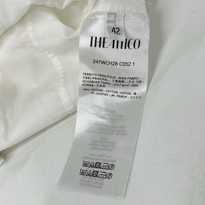 THE ATTICO THE ATTICO 白色纯棉刺绣德雷西克衬衫 女上装