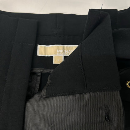 MICHAEL KORS マイケルコース ブラック ベルト付き ワイドスラックスパンツ ボトムス