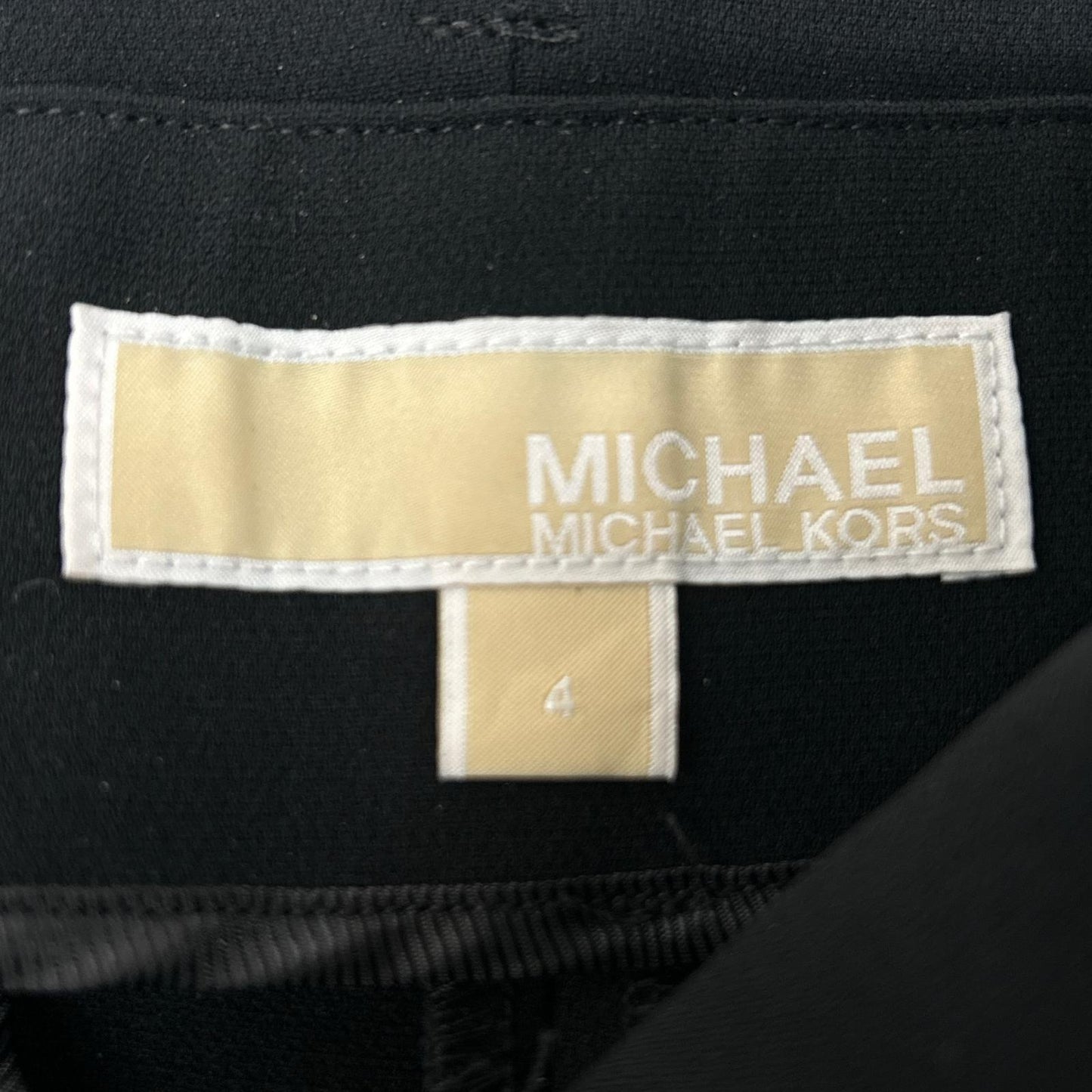 MICHAEL KORS マイケルコース ブラック ベルト付き ワイドスラックスパンツ ボトムス