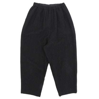 kagure かぐれ ウール×リネン サルエルパンツ ボトムス レディース 黒 ブラック F 24AW ボトムス