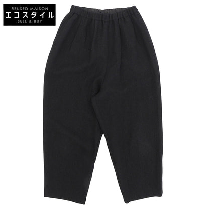 kagure かぐれ ウール×リネン サルエルパンツ ボトムス レディース 黒 ブラック F 24AW ボトムス