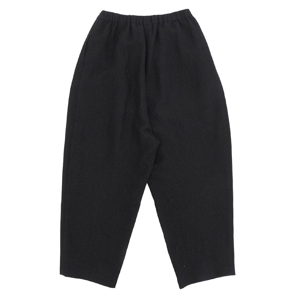 kagure かぐれ ウール×リネン サルエルパンツ ボトムス レディース 黒 ブラック F 24AW ボトムス