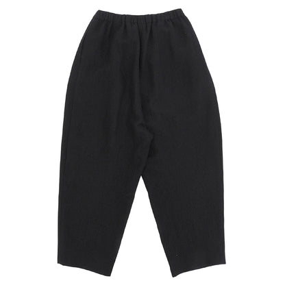 kagure かぐれ ウール×リネン サルエルパンツ ボトムス レディース 黒 ブラック F 24AW ボトムス
