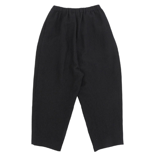 kagure かぐれ ウール×リネン サルエルパンツ ボトムス レディース 黒 ブラック F 24AW ボトムス