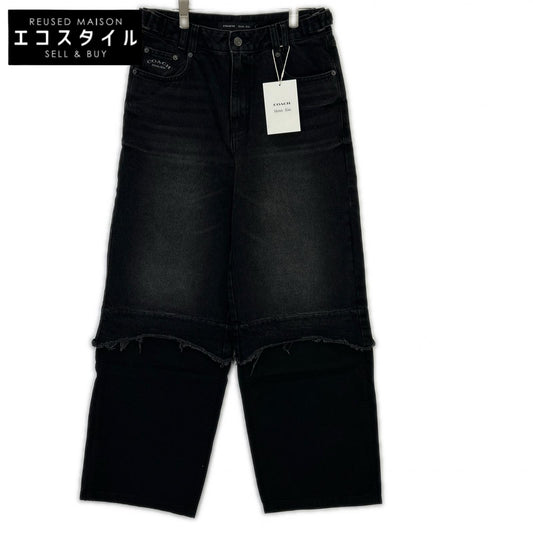 COACH COACH 【× Martine Rose】Black Washed Layered Denim Pants Bottoms