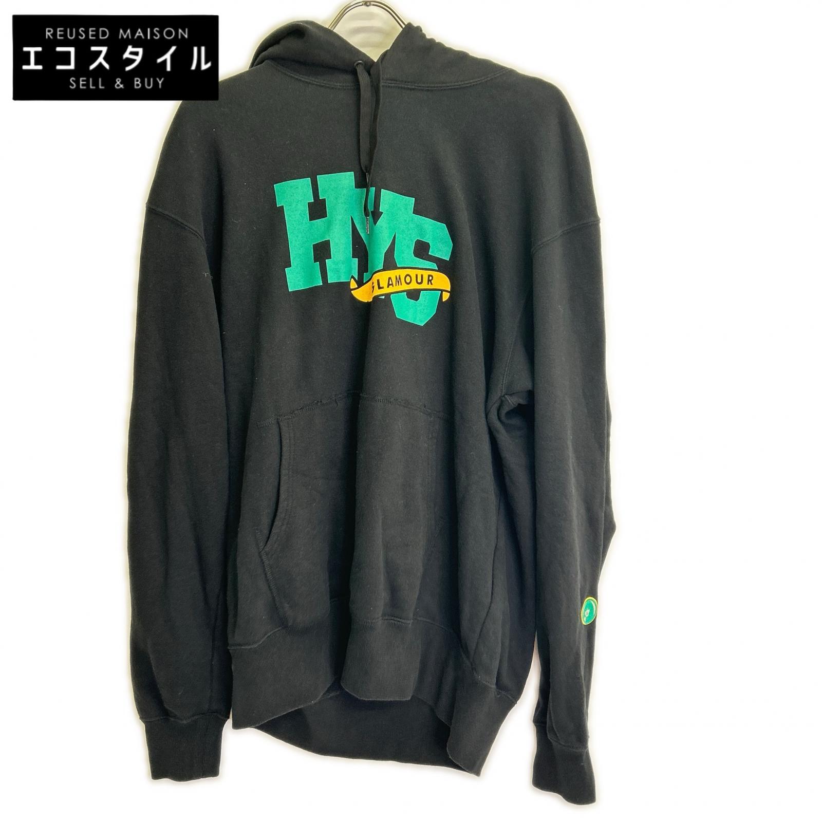 HYSTERIC ヒステリック ブラック HYS NTL オーバーサイズパーカー トップス