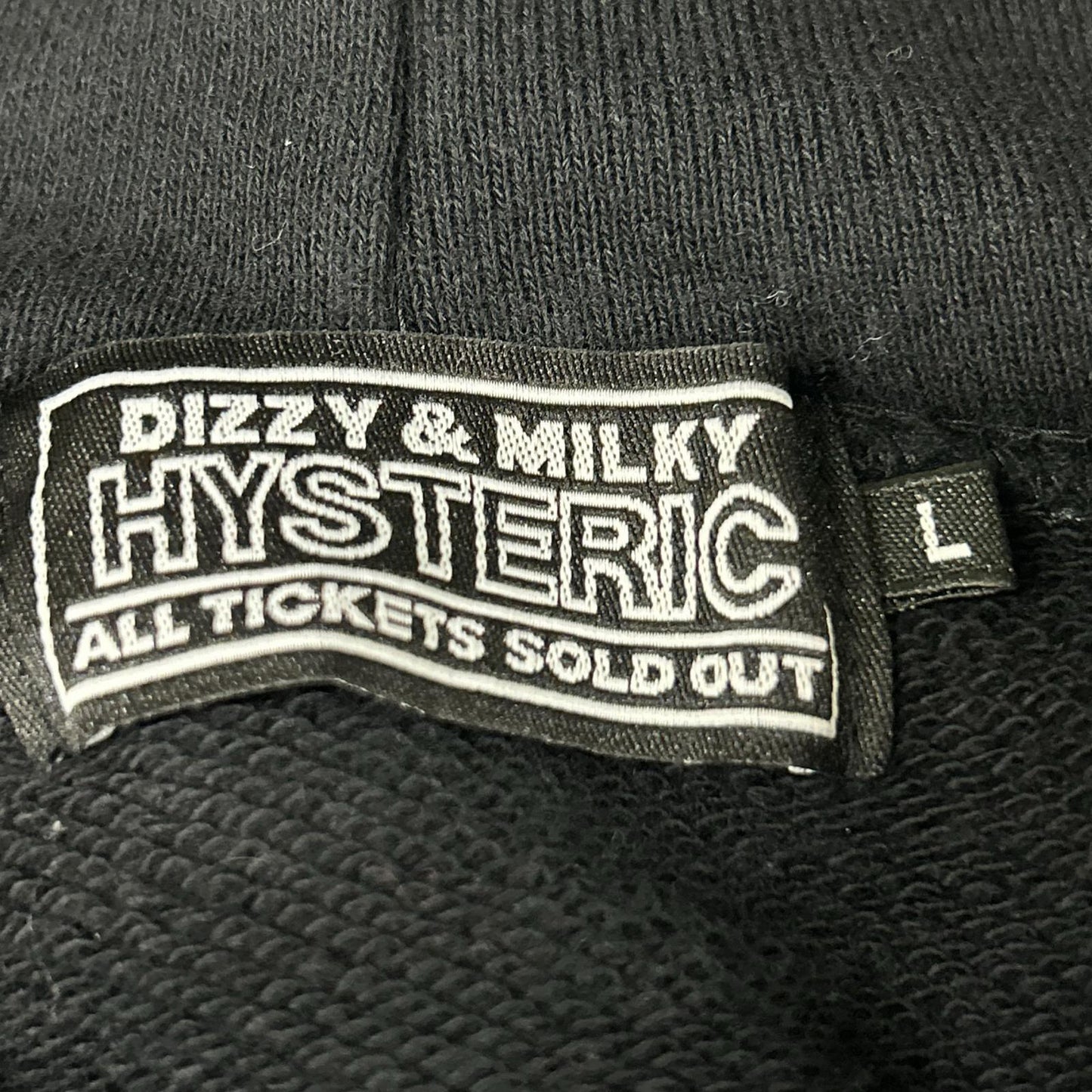 HYSTERIC ヒステリック ブラック HYS NTL オーバーサイズパーカー トップス