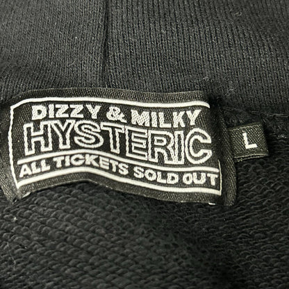 HYSTERIC ヒステリック ブラック HYS NTL オーバーサイズパーカー トップス