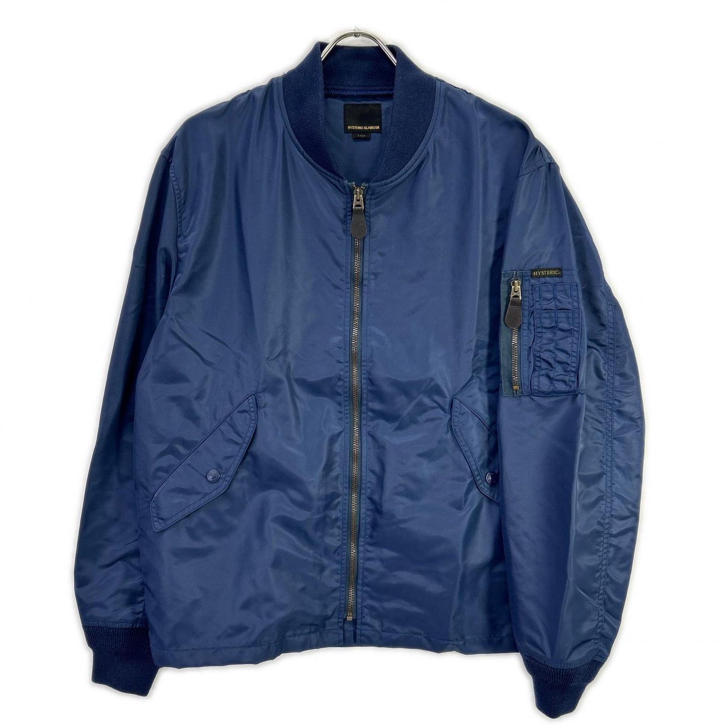 HYSTERIC GLAMOUR Hysteric Glamour 02211AB07 Navy HG Logo L-2B Jacket Jacket