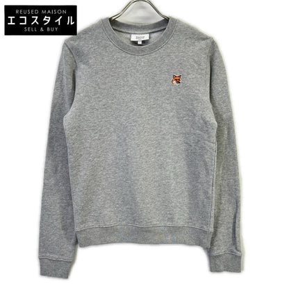 MAISON KITSUNE メゾンキツネ グレー フォックスヘッドパッチスウェット トップス