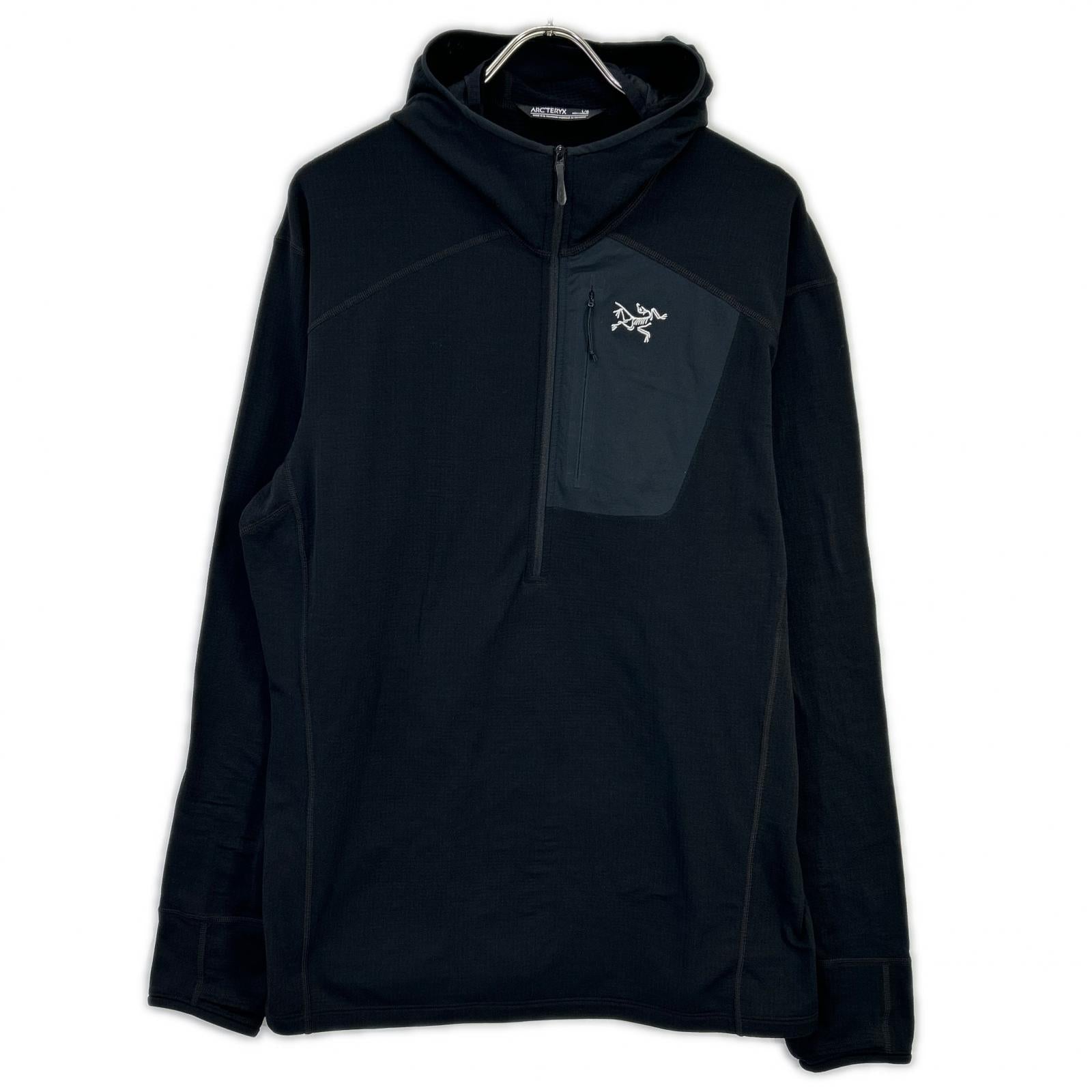 ARC'TERYX アークテリクス 29664 ブラック Delta 1/2 Zip Hoodie/デルタ ハーフジップフーディ トップス