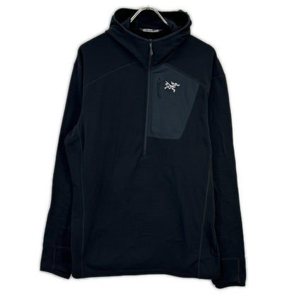 ARC'TERYX アークテリクス 29664 ブラック Delta 1/2 Zip Hoodie/デルタ ハーフジップフーディ トップス