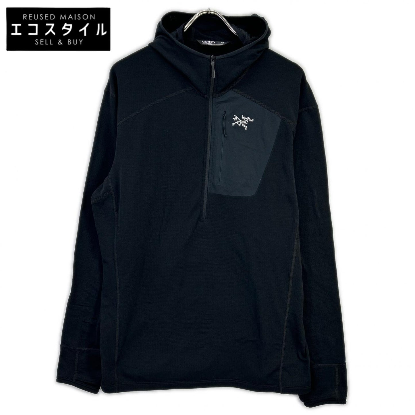 ARC'TERYX アークテリクス 29664 ブラック Delta 1/2 Zip Hoodie/デルタ ハーフジップフーディ トップス