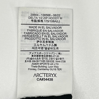ARC'TERYX アークテリクス 29664 ブラック Delta 1/2 Zip Hoodie/デルタ ハーフジップフーディ トップス
