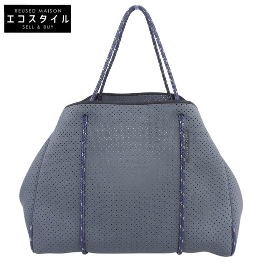 State of Escape ステイトオブエスケープ 美品 ESCAPE TOTE エスケープトート ネオプレン トートバッグ ポーチ付き グレー×ネイビー トートバッグ